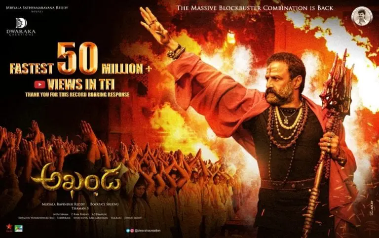 Akhanda teaser sets a new TFI record