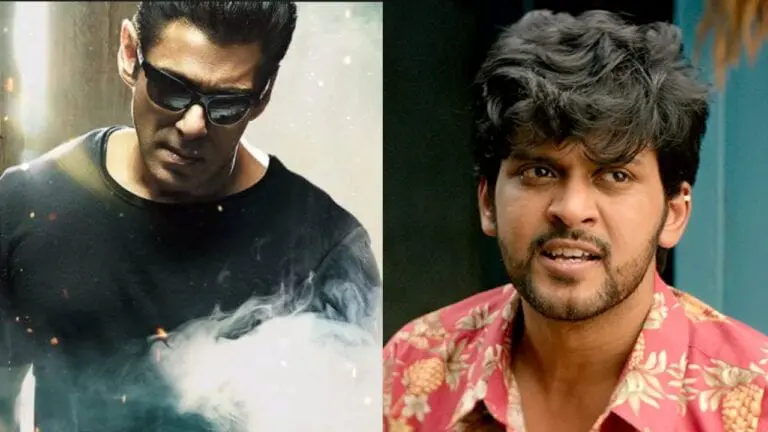 Radhe pales in front of Jathiratnalu