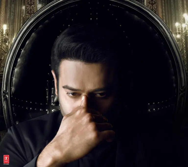 Prabhas as Vikramaditya in a pensive mode in Radhe Shyam poster