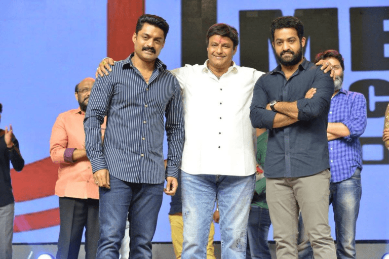 Balakrishna, Jr NTR and Kalyan Ram screening together