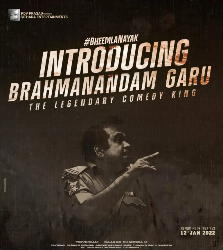 Brahmanandam In Pawan Kalyan’s Bheemla Nayak