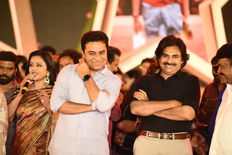 Direct satires on AP Government in Bheemla Nayak pre-release event