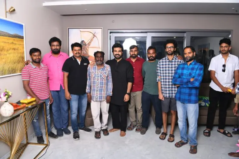 Ram charan has given a gold coin for the RRR direction department