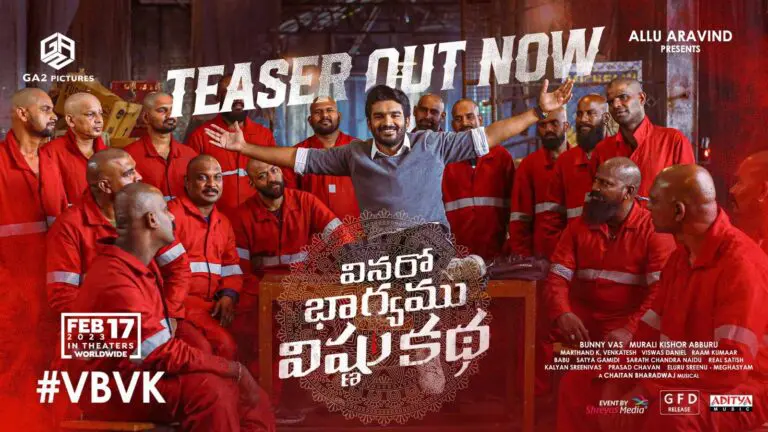 Kiran Abbavaram’s Vinaro Bhagyamu Vishnu Katha teaser is a surprising mix of love, comedy and thrill