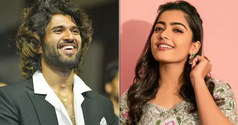 Rashmika celebrates Diwali with Vijay Deverakonda family