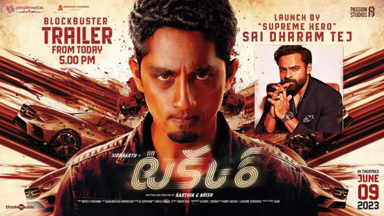 Supreme Hero Sai Dharam Tej launches the trailer of Siddharth’s bilingual action romance ‘Takkar’