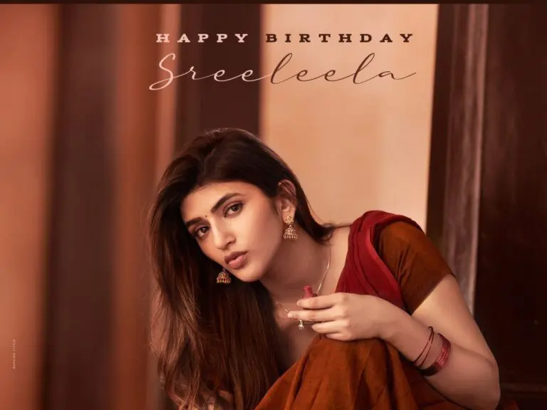 Sree Leela’s mesmerizing look from Mahesh Babu’s Guntur Kaaram