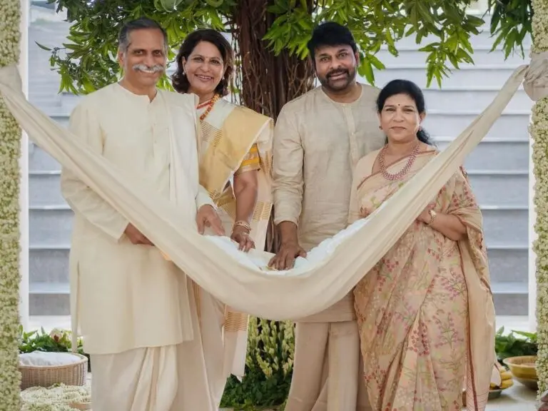 Chiranjeevi reveals his granddaughter’s name