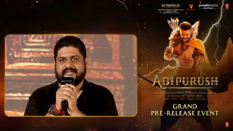Adipurush director Om Raut becomes emotional and cries at pre-release event