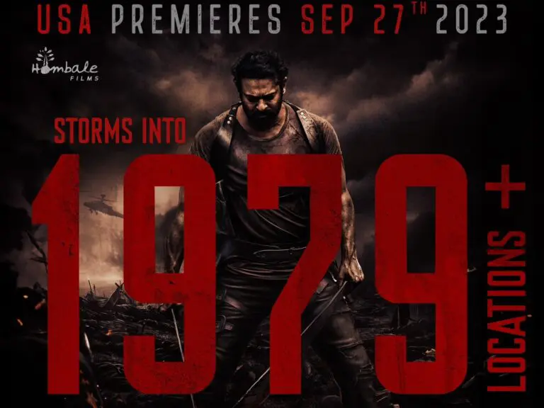 Salaar – The biggest ever release for Indian film in USA