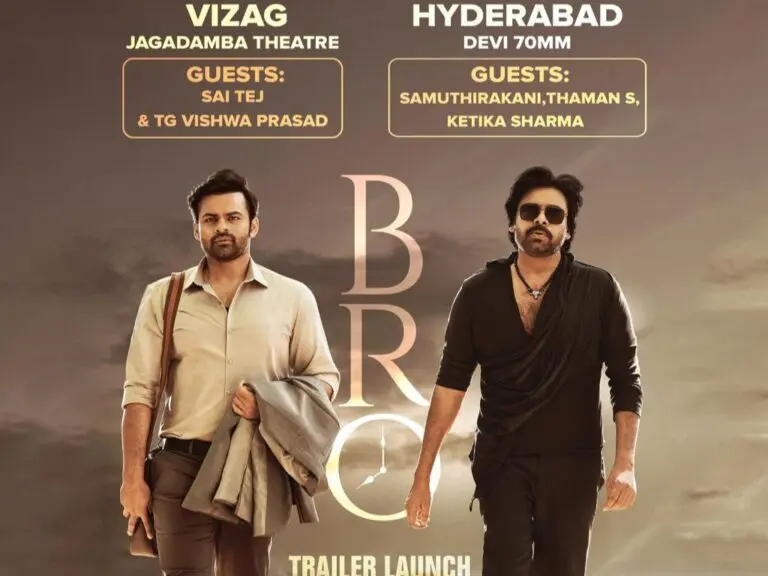 Pawan Kalyan’s Bro The Avatar trailer launch event in both Telugu states