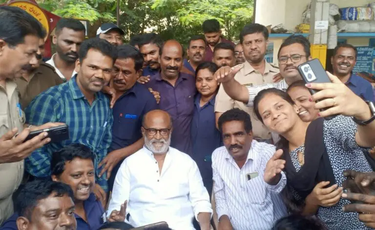 Rajinikanth makes surprise visit to his first workplace