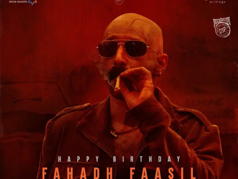 Fahadh Faasil’s ferocious look is out from Pushpa 2