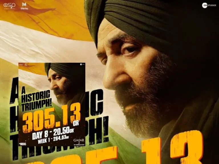 Gadar 2 crosses 300Cr mark and creating a new history