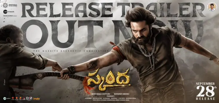 Skanda’s Release Trailer – Ram like never before, showcasing his immense mass presence