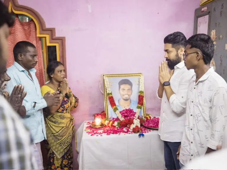 Suriya visited the deceased fan’s family and offers assurance