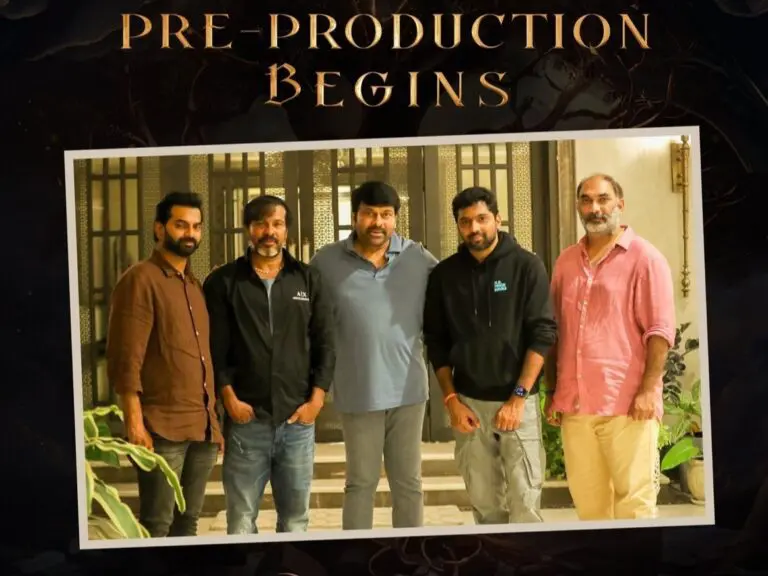 Pre-production works begins for Chiranjeevi’s Mega budget film