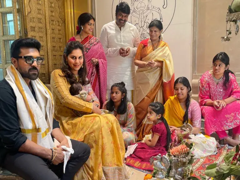 Ram Charan’s daughter Kiln Kaara enters the Konidela house on Ganesh Chaturthi