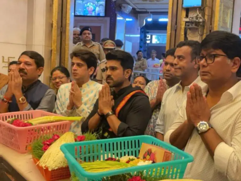 Ram Charan completes Ayyappa Deeksha at Shree Siddhivinayak Temple in Mumbai