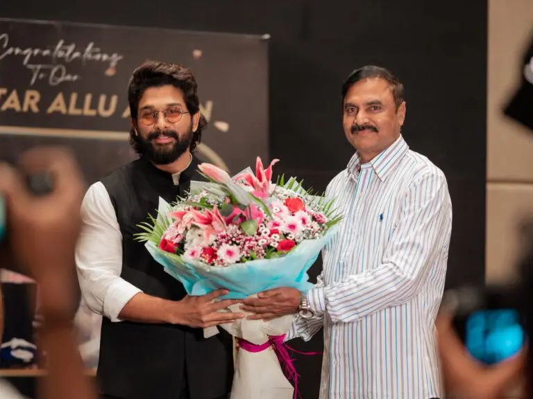 Sneha’s father hosted a party to celebrate Allu Arjun winning the national award for Pushpa