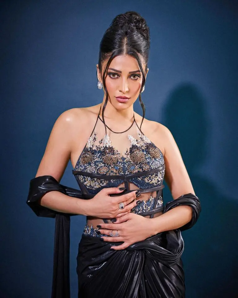 Shruti Haasan’s Mesmerizing Black Glamour: An Iconic Photoshoot