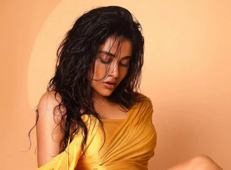 A Golden Dress for a Scintillating Appearance: Nabha Natesh Hot Look