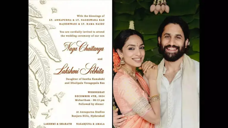 Naga Chaitanya and Sobhita’s Wedding Muhurat Revealed