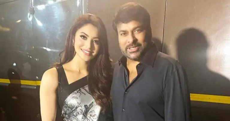 Chiranjeevi is a Megastar in Real ife too says Urvashi Rautela చిరంజీవి రియల్ లైఫ్ లోను మెగాస్టారే : ఊర్వశి రౌటేలా 