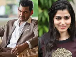 The Madha Gaja Raja actor has confirmed that he is all set to marry actress Sai Dhanshika. The couple will tie the knot on August 29. There were rumors regarding this relationship for a few days, and they became true as Vishal announced his marriage to Sai Dhansika. Sai Dhanshika starred in films like Kabali and Paradesi. Vishal attended the audio launch event of the film Yogi Da—starring Sai Dhanshika—this evening (May 19) as one of the chief guests, and this is where the good news was made public. Along with the official announcement of marriage, the couple hugged each other, smiled shyly, and held hands. The actor hugged his fiancée as soon as he entered the venue for the trailer launch.
