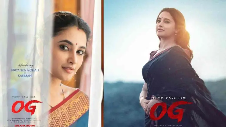 ‘ఓజి’ లో కన్మణి గా ప్రియాంక ఫస్ట్ లుక్ రిలీజ్ 