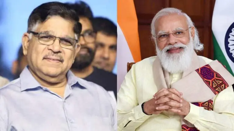 Narendra Modi Consoles Allu Aravind