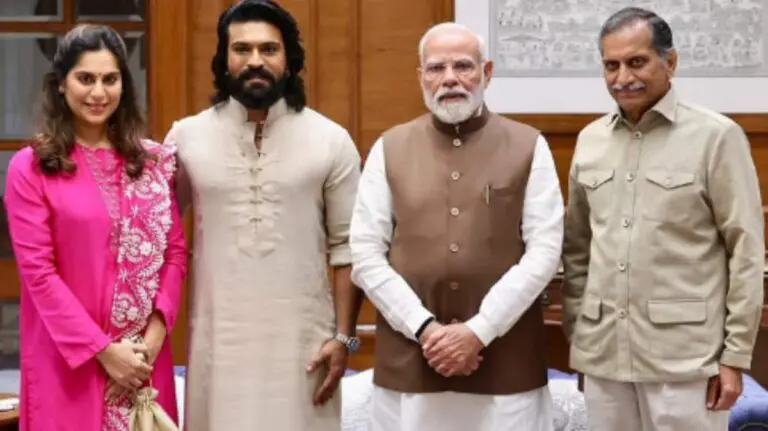 Ram Charan Met Narendra Modi