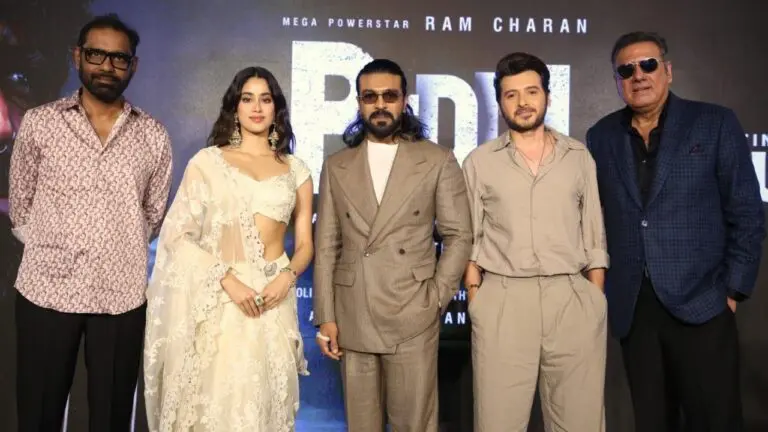 Ram Charan Calls Peddi Inspiring at Delhi Press Meet
