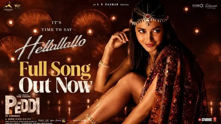 Peddi Hellallallo: Ram Charan’s Energetic Mass Anthem
