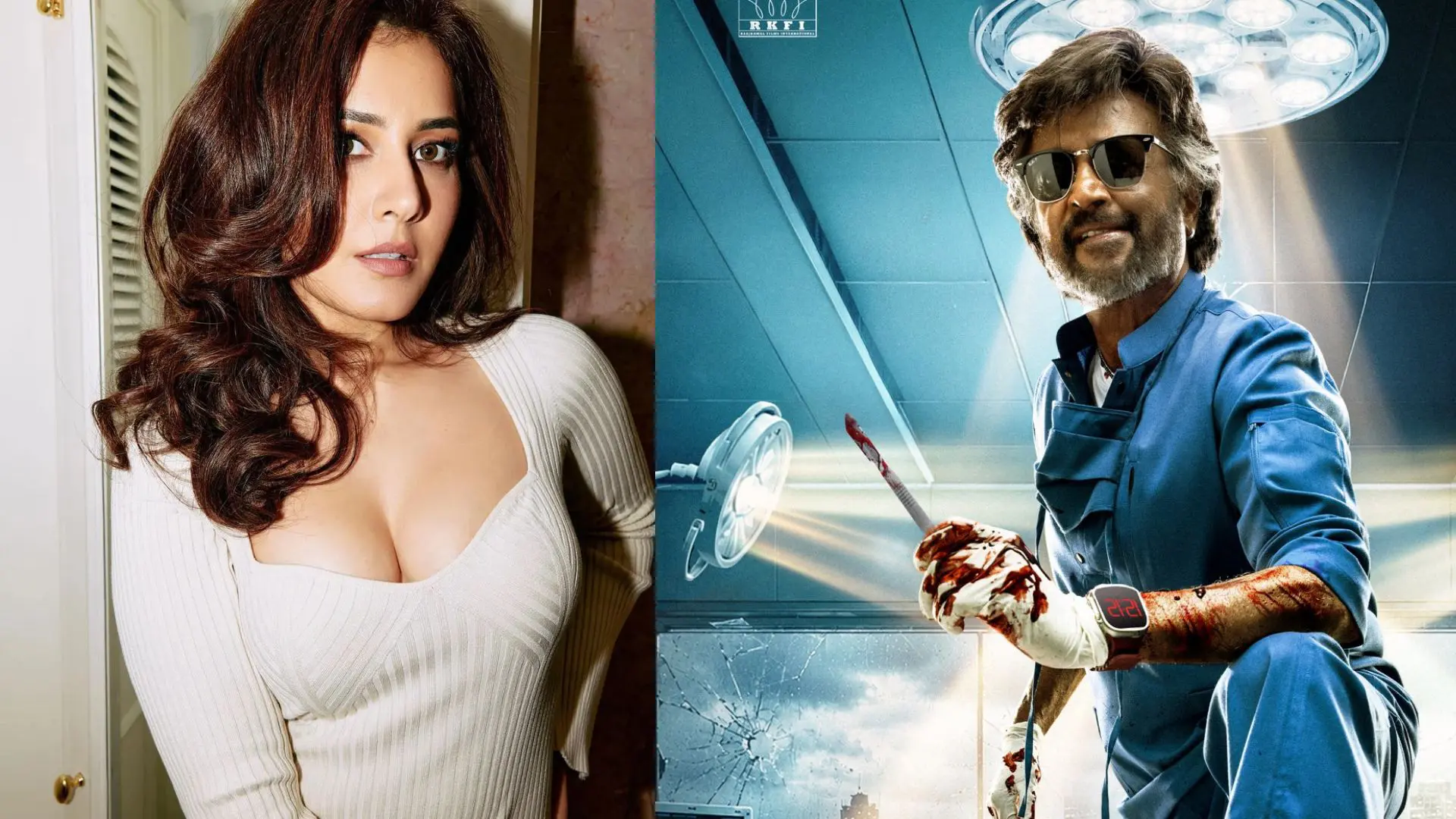 Raashii Khanna & Rajinikanth (left to right) Raashii Khanna & Rajinikanth (left to right)