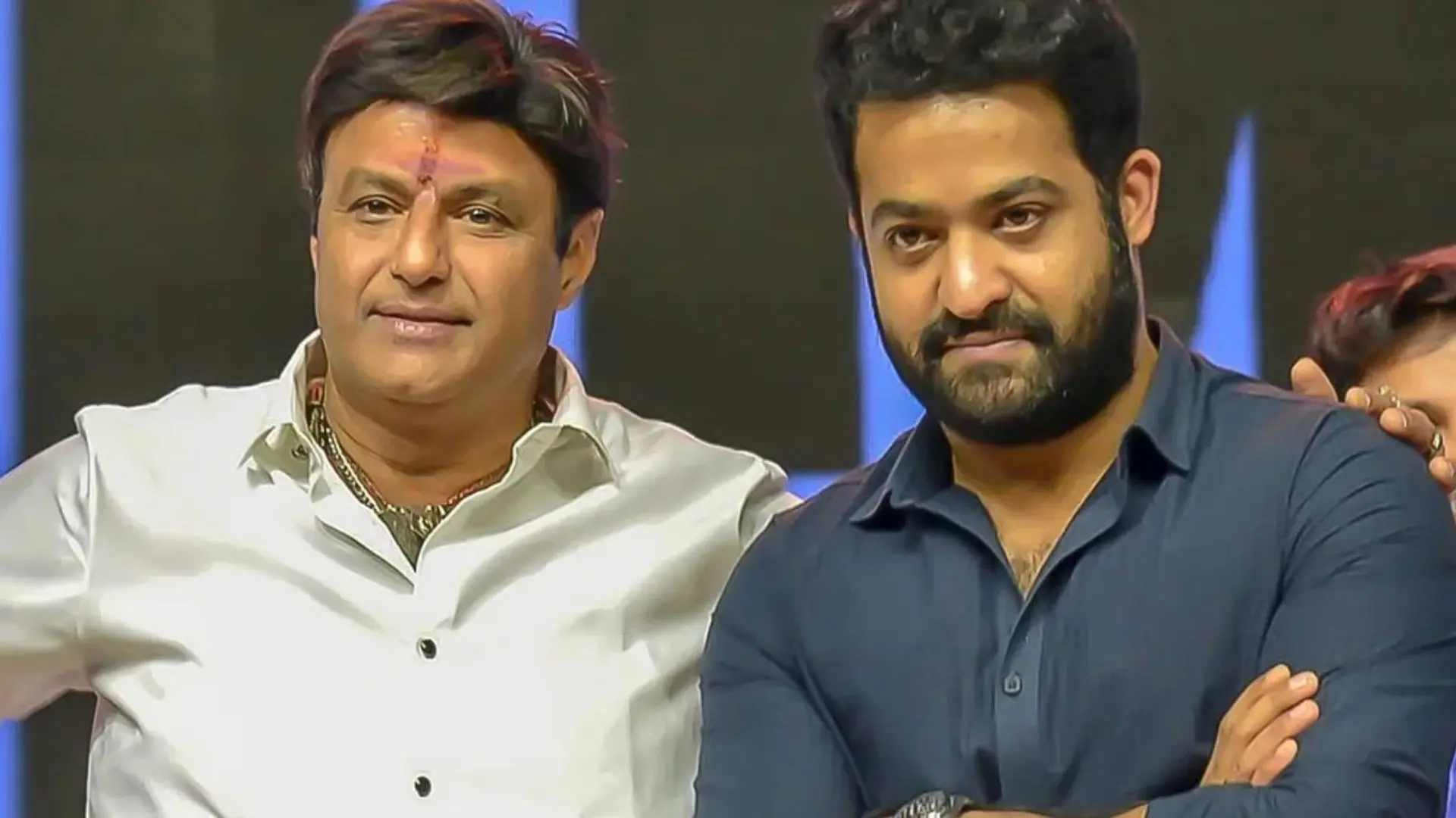 Jr. NTR Balakrishna (right to left) Jr. NTR Balakrishna (right to left)