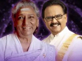 S. P. Balasubrahmanyam & S, Janaki (right to left)