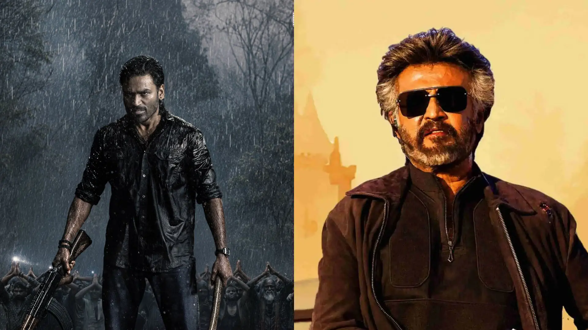 Dhanush's Om & Rajinikanth's Jailer 2 (left to right) Dhanush's Om & Rajinikanth's Jailer 2 (left to right)