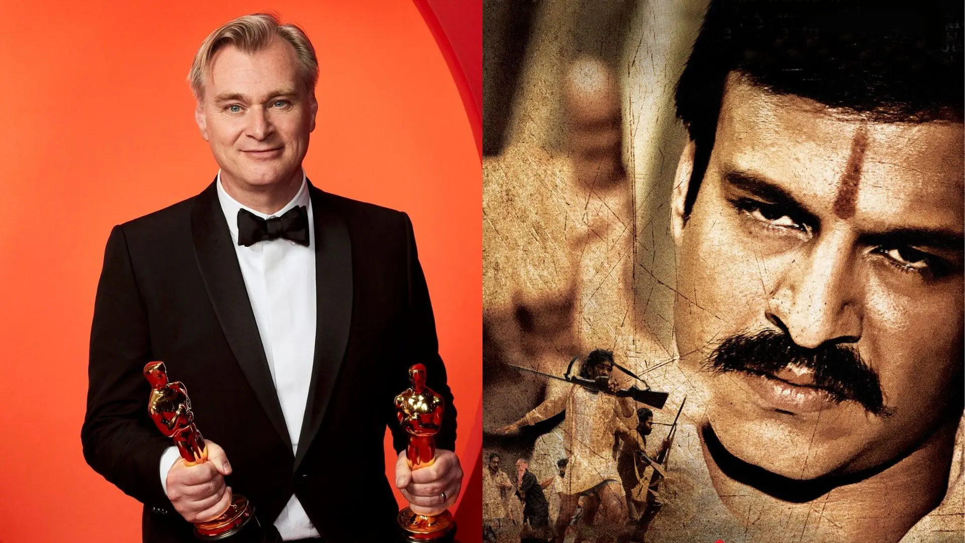 Christopher Nolan, the director of The Odyssey & a still from Rakta Charitra (left to right) Christopher Nolan, the director of The Odyssey & a still from Rakta Charitra (left to right)