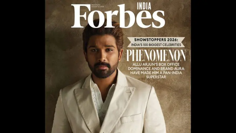 Allu Arjun Features on Forbes India Showstoppers 2026