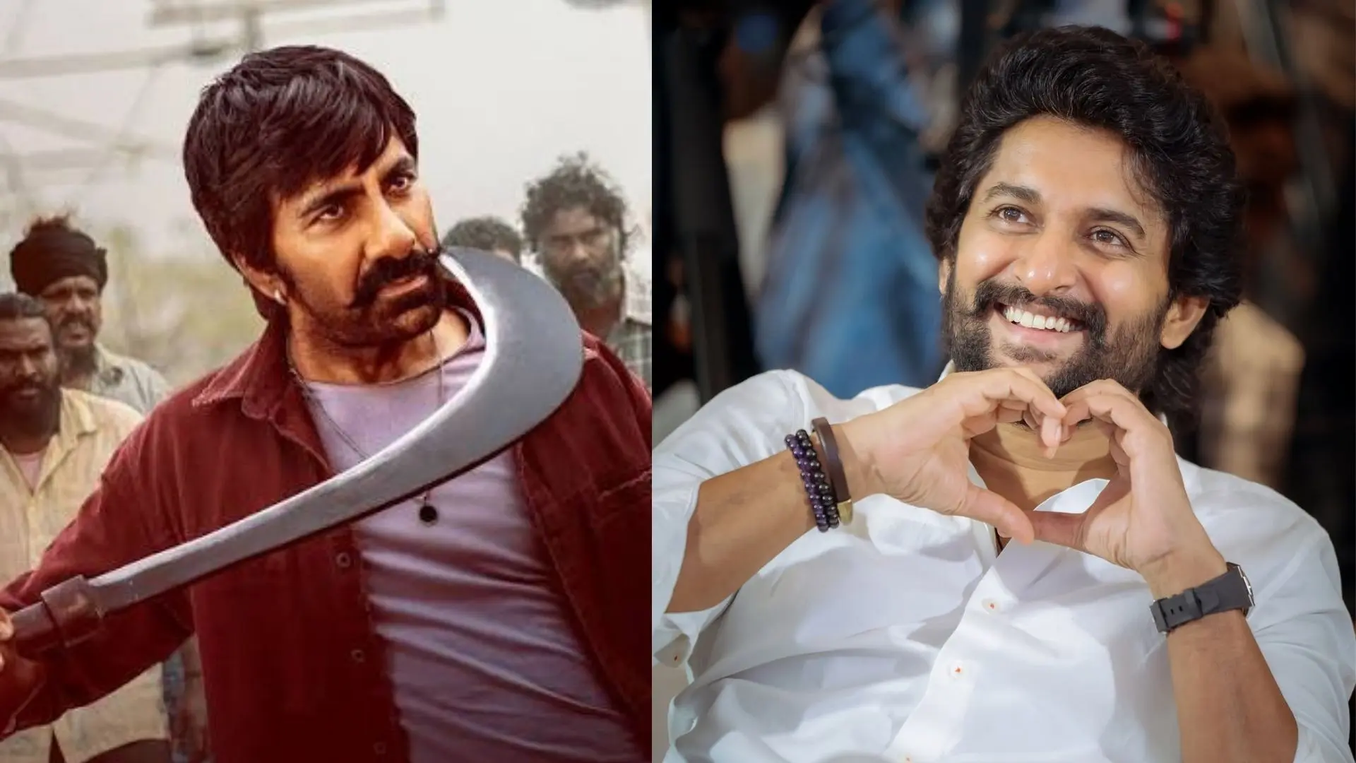 Ravi Teja & Nani (left to right) Ravi Teja & Nani (left to right)
