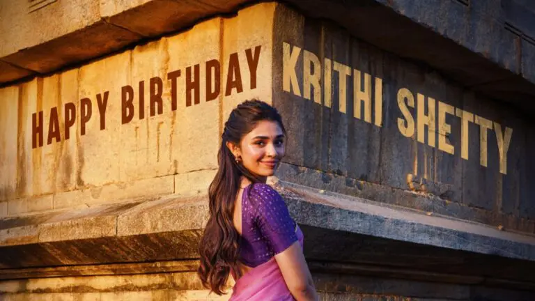 Krithi Shetty’s First Look From January 12 Vidudala Out!
