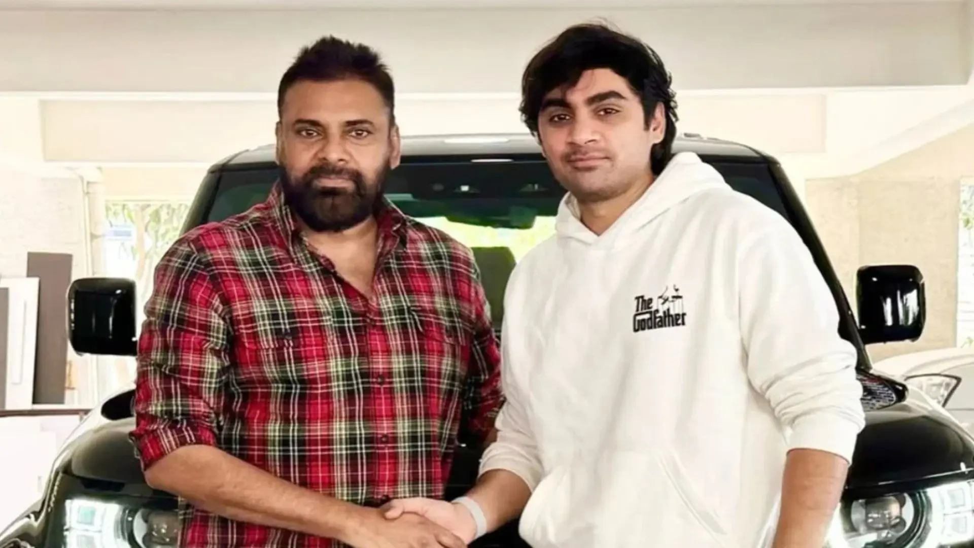 Pawan Kalyan & Sujeeth (left to right) following OG's success. Pawan Kalyan & Sujeeth (left to right) following OG's success.