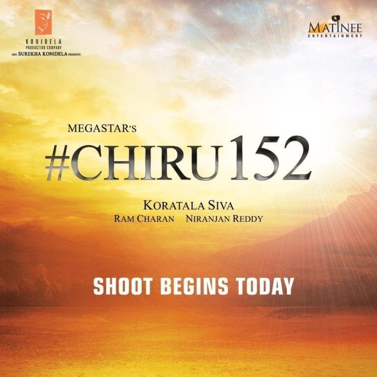 Chiru152 On Track for August Release, Who will Play Special Role?
