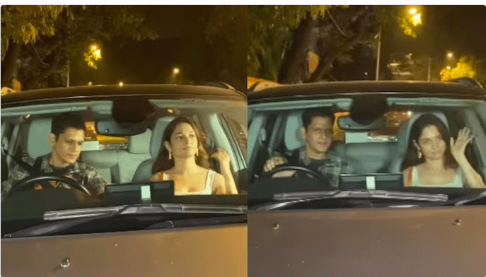 Tamannah papped with her boyfriend in Mumbai - TrackTollywood