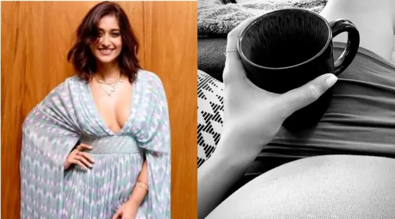 Actress Ileana D’Cruz showed her baby bump for the first time
