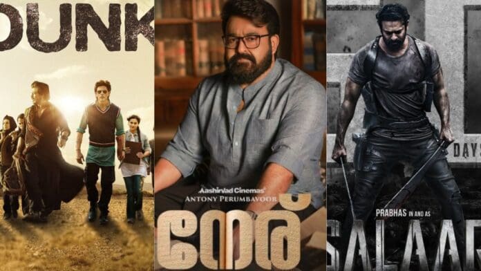 Christmas releases Salaar, Dunki, and Neru Overseas Box Office collections.