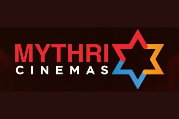 'Mythri Cinemas', the brand name of the multiplex theatre owned by Mythri Movie Makers.