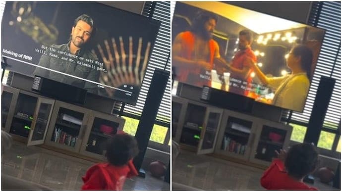 Ram Charan   s Daughter   s Heartwarming Reaction to Seeing Her Dad on Screen for the First Time