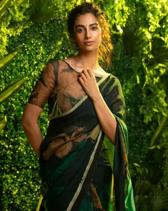 Meenakshi Chaudhary: Floral Grace in Green image 3